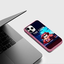 Чехол iPhone 11 Pro матовый The Coon - Енот Южный Парк, цвет: 3D-малиновый — фото 2