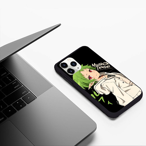 Чехол iPhone 11 Pro матовый Реинкарнация безработного - Сильфи / 3D-Черный – фото 3