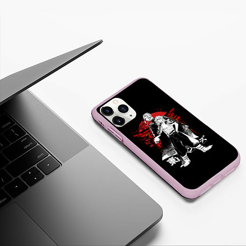 Чехол iPhone 11 Pro матовый Draken & Mickey TOKYO REVENGERS / 3D-Розовый – фото 3