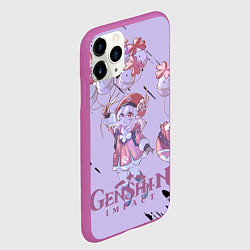 Чехол iPhone 11 Pro матовый Klee Genshin Impact, цвет: 3D-фиолетовый — фото 2
