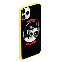 Чехол iPhone 11 Pro матовый Tommy Ramone, цвет: 3D-желтый — фото 2