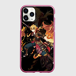 Чехол iPhone 11 Pro матовый ТОМА THOMA ИНАДЗУМА, цвет: 3D-малиновый