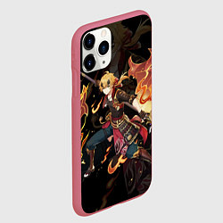 Чехол iPhone 11 Pro матовый ТОМА THOMA ИНАДЗУМА, цвет: 3D-малиновый — фото 2