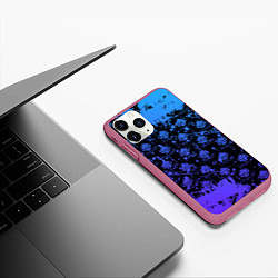 Чехол iPhone 11 Pro матовый OVERLORD оверлорд neon НЕОН, цвет: 3D-малиновый — фото 2