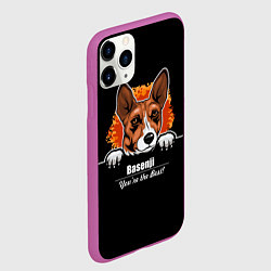 Чехол iPhone 11 Pro матовый Басенджи Basenji, цвет: 3D-фиолетовый — фото 2