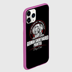 Чехол iPhone 11 Pro матовый Немецкий Курцхаар Kurzhaar, цвет: 3D-фиолетовый — фото 2