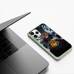 Чехол iPhone 11 Pro матовый СТАЛЬНОЙ АЛХИМИК DEATH STRANDING STYLE, цвет: 3D-салатовый — фото 2