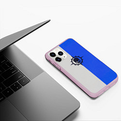 Чехол iPhone 11 Pro матовый Новамарины цвет ордена, цвет: 3D-розовый — фото 2