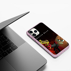 Чехол iPhone 11 Pro матовый Убить Боба, цвет: 3D-розовый — фото 2