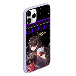Чехол iPhone 11 Pro матовый БЕЙ ДОУ НОВОГОДНИЙ, цвет: 3D-светло-сиреневый — фото 2