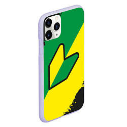 Чехол iPhone 11 Pro матовый JDM GREEN YELLOW LOGO, цвет: 3D-светло-сиреневый — фото 2