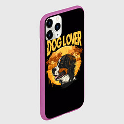Чехол iPhone 11 Pro матовый Любитель Собак Dog Lover, цвет: 3D-фиолетовый — фото 2