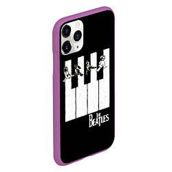 Чехол iPhone 11 Pro матовый THE BEATLES ЗНАМЕНИТАЯ КАРТИНКА, цвет: 3D-фиолетовый — фото 2