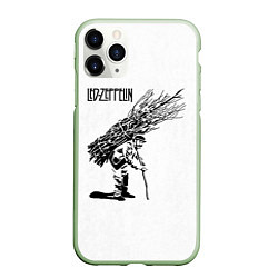 Чехол iPhone 11 Pro матовый Led Zeppelin IV, цвет: 3D-салатовый