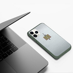 Чехол iPhone 11 Pro матовый Серые Рыцари цвет ордена, цвет: 3D-темно-зеленый — фото 2