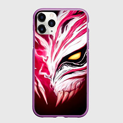 Чехол iPhone 11 Pro матовый Маска пустого Блич, цвет: 3D-фиолетовый