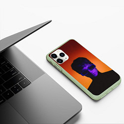 Чехол iPhone 11 Pro матовый Стильный Бульвар Депо, цвет: 3D-салатовый — фото 2