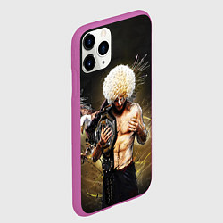 Чехол iPhone 11 Pro матовый Хабиб Нурмагомедов с орлом, цвет: 3D-фиолетовый — фото 2