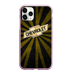 Чехол iPhone 11 Pro матовый Chevrolet Big Logo, цвет: 3D-розовый
