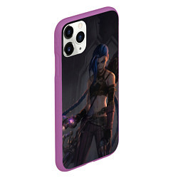 Чехол iPhone 11 Pro матовый Дерзкая Джинкс, цвет: 3D-фиолетовый — фото 2