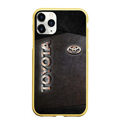 Чехол iPhone 11 Pro матовый TOYOTA ЖЕЛЕЗО, цвет: 3D-желтый