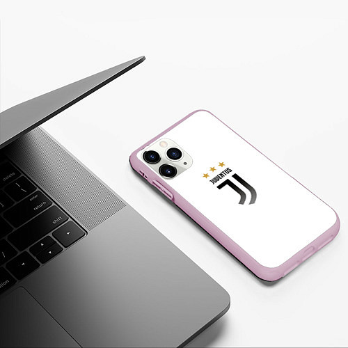 Чехол iPhone 11 Pro матовый Forza Forza Juve / 3D-Розовый – фото 3