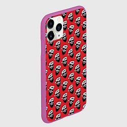 Чехол iPhone 11 Pro матовый Hipster Santa, цвет: 3D-фиолетовый — фото 2