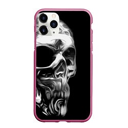 Чехол iPhone 11 Pro матовый Vanguard skull 2022, цвет: 3D-малиновый