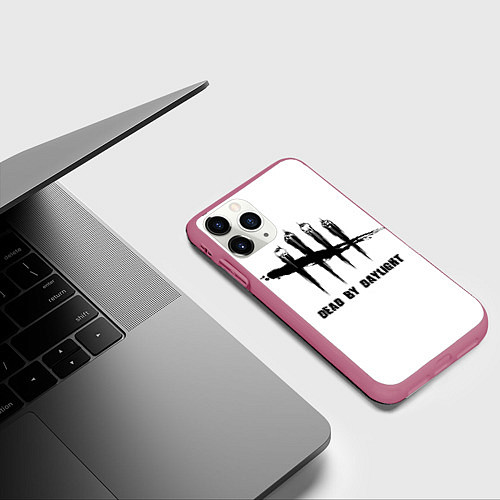 Чехол iPhone 11 Pro матовый DEAD BY DAYLIGHT FLO / 3D-Малиновый – фото 3