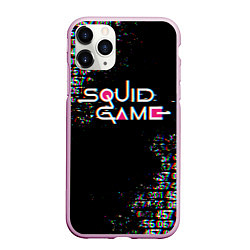 Чехол iPhone 11 Pro матовый ИГРА В КАЛЬМАРА ГЛИТЧ SQUID GAME GLITCH