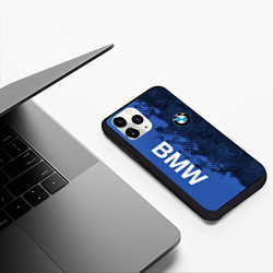 Чехол iPhone 11 Pro матовый BMW Бэха, цвет: 3D-черный — фото 2