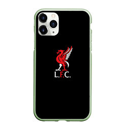 Чехол iPhone 11 Pro матовый Leverpool YNWA, цвет: 3D-салатовый