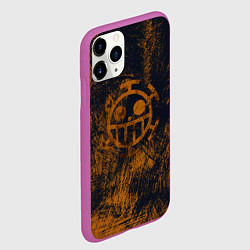 Чехол iPhone 11 Pro матовый Пираты сердца из Ван Пис, цвет: 3D-фиолетовый — фото 2