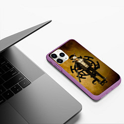 Чехол iPhone 11 Pro матовый Трафальгар Ло One Piece c нодати, цвет: 3D-фиолетовый — фото 2