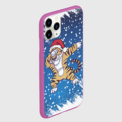 Чехол iPhone 11 Pro матовый ГОД ТИГРА 2022 DUB ТИГР, цвет: 3D-фиолетовый — фото 2