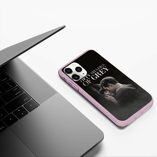 Чехол iPhone 11 Pro матовый 50 Shades of Grey 50 Оттенков Серого / 3D-Розовый – фото 3