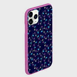 Чехол iPhone 11 Pro матовый Christmas Garland, цвет: 3D-фиолетовый — фото 2
