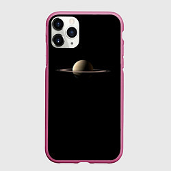 Чехол iPhone 11 Pro матовый Красавец Сатурн, цвет: 3D-малиновый
