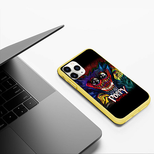 Чехол iPhone 11 Pro матовый POPPY PLAYTIME / 3D-Желтый – фото 3