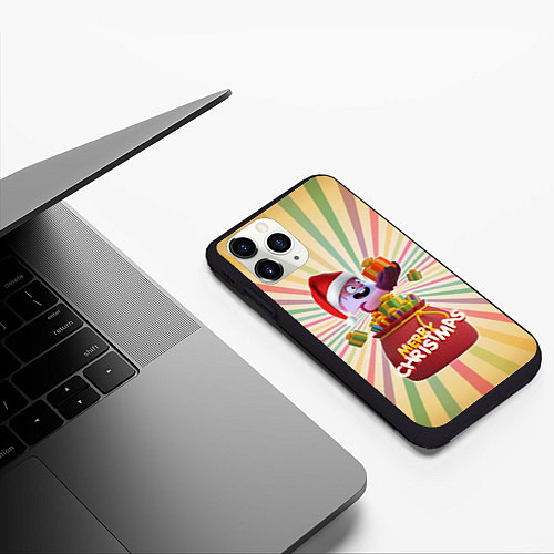 Чехол iPhone 11 Pro матовый Brawl Stars Подарки / 3D-Черный – фото 3