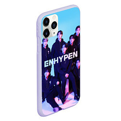 Чехол iPhone 11 Pro матовый ENHYPEN: Хисын, Джей, Джейк, Сонхун, Сону, Чонвон,, цвет: 3D-светло-сиреневый — фото 2