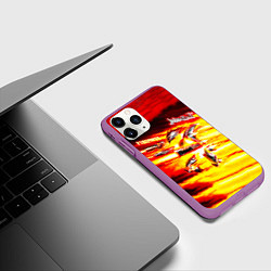 Чехол iPhone 11 Pro матовый Firepower - Judas Priest, цвет: 3D-фиолетовый — фото 2