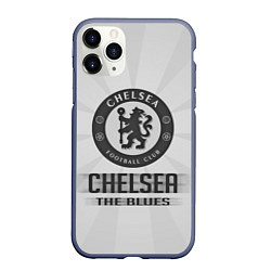 Чехол iPhone 11 Pro матовый Chelsea FC Graphite Theme, цвет: 3D-серый