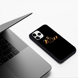 Чехол iPhone 11 Pro матовый Часы 2022, цвет: 3D-черный — фото 2