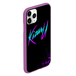 Чехол iPhone 11 Pro матовый КИЗАРУ НЕОН ЛОГО KIZARU NEON, цвет: 3D-фиолетовый — фото 2