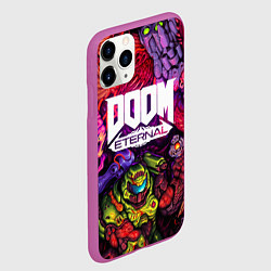 Чехол iPhone 11 Pro матовый DOOM ETERNAL ПАЛАЧ РОКА DOOM SLAYER, цвет: 3D-фиолетовый — фото 2