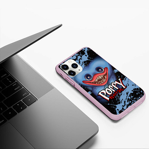 Чехол iPhone 11 Pro матовый POPPY PLAYTIME: HUGGY / 3D-Розовый – фото 3
