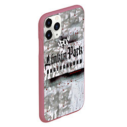 Чехол iPhone 11 Pro матовый LP Underground 3 0 - Linkin Park, цвет: 3D-малиновый — фото 2