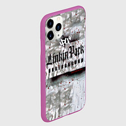 Чехол iPhone 11 Pro матовый LP Underground 3 0 - Linkin Park, цвет: 3D-фиолетовый — фото 2