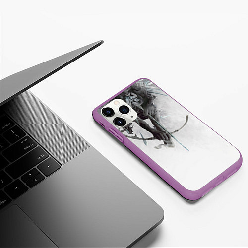 Чехол iPhone 11 Pro матовый The Hunting Party - Linkin Park / 3D-Фиолетовый – фото 3